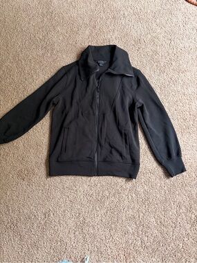 Women's Black Full-Zip Hoodie Jacket - Unknown Brand